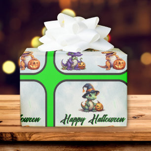 Papier Cadeau Parti Dino-Mash d'Halloween