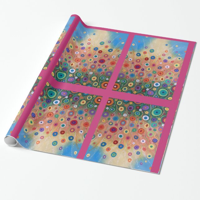 Papier Cadeau Partie de floraison (Déroulé)