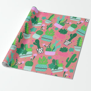 Papier Cadeau Partie du sud-ouest rose du bonbon 16 à motif de