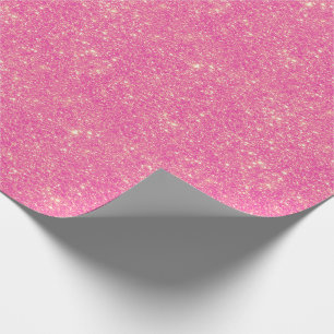 Papier Cadeau Parties scintillant des Faux roses vifs Glittery N