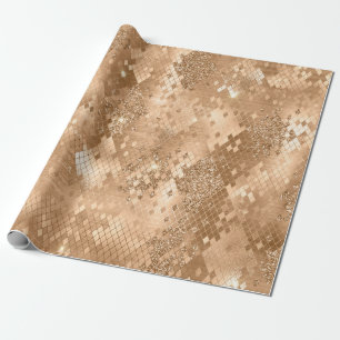 Papier Cadeau Parties scintillant d'or élégant Jungle Snake Moti