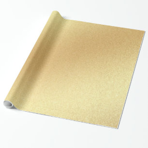 Papier Cadeau Parties scintillant d'or Faux moderne Golden Elega