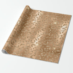 Papier Cadeau Parties scintillant d'or stylish Motif de taches d