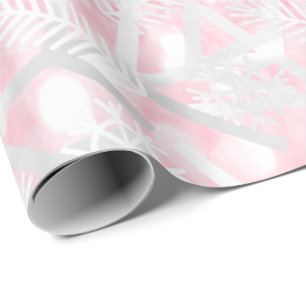 Papier Cadeau Parties scintillant rose Grey Noël Fête Flambeau d
