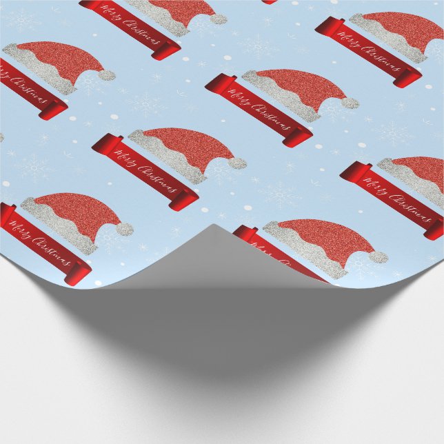 Papier Cadeau Parties scintillant rouge élégante et personnalisé (Coin)