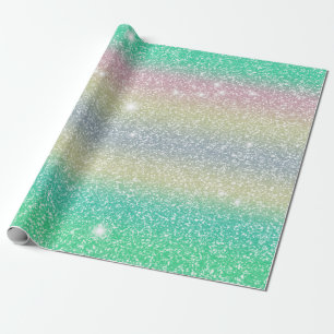 Papier Cadeau Parties scintillant Unicorne Texture