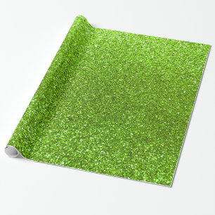 Papier Cadeau Parties scintillant verte néon