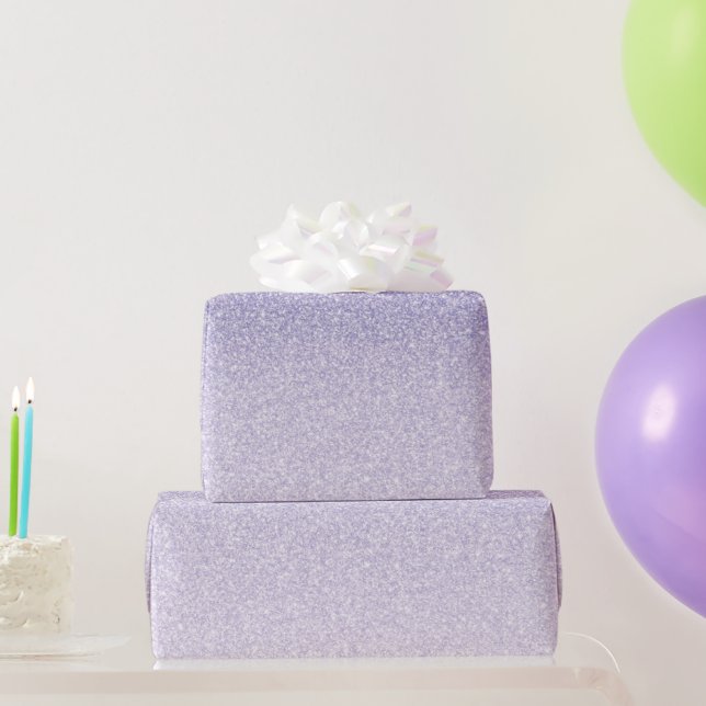 Papier Cadeau Parties scintillant violet moderne étincelles Nom  (Cadeaux de fête)