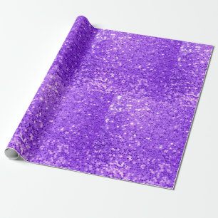 Papier Cadeau parties scintillant violette