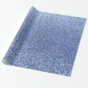Papier Cadeau Parties scintillantes bleu-clair