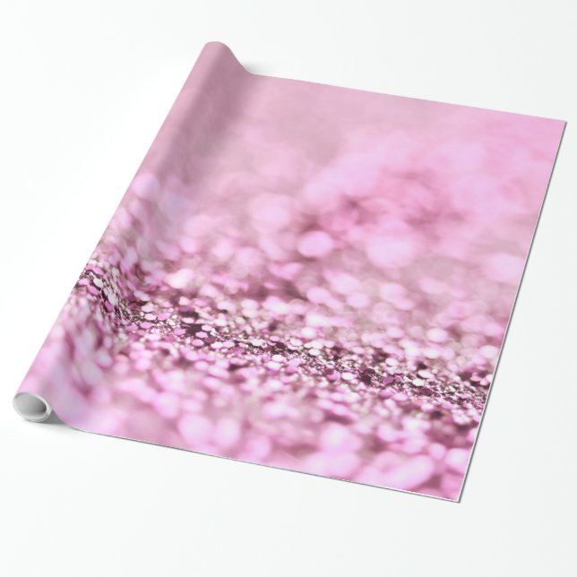 Papier Cadeau Parties scintillantes d'or de rose de rose de (Déroulé)