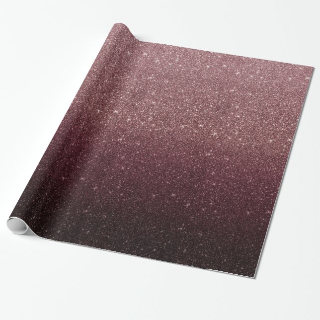 Papier Cadeau Parties scintillantes rouges et roses Ombre de (Déroulé)