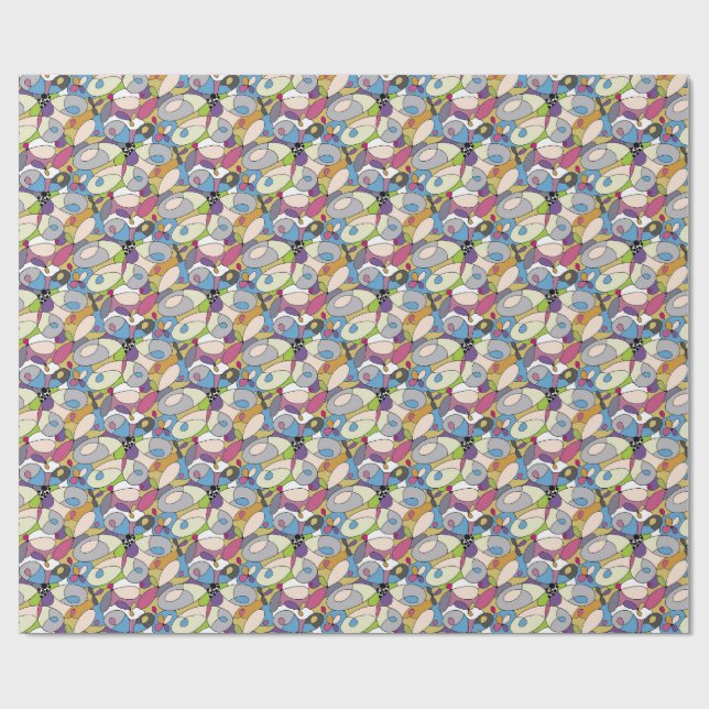 Papier Cadeau Pastel Abstrait (Plat)