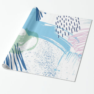 Papier Cadeau Pastel Colours Motif géométrique moderne