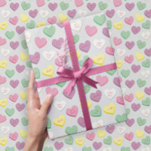 Pastel Conversation Personnalisée Candy Coeurs Env