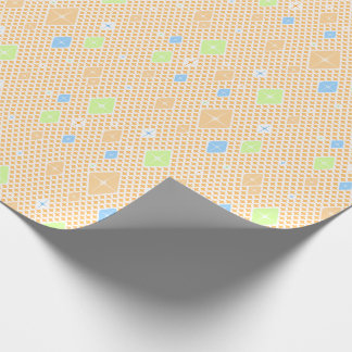 Papier Cadeau Pastel Crystal Star Pattern