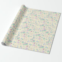 Pastel Empowerment Gift Wrap – Awareness Ribbon
