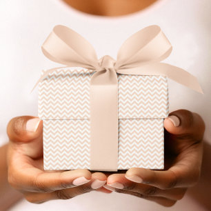 Papier Cadeau Pastel Orange & White Chevron Baby shower en bande