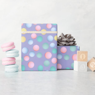 Papier Cadeau Pastel Pâques Pois ID638