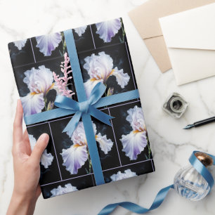 Papier Cadeau Pastel Purple Iris Blossom