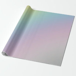 Papier Cadeau Pastel Rainbow Ombre Gradient Blur Abstrait Design