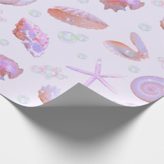 Papier Cadeau Pastel Seashell & Pearl Ocean Pattern Gift Wrap