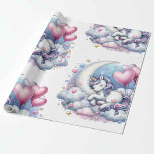 Papier Cadeau Pastel Unicorn