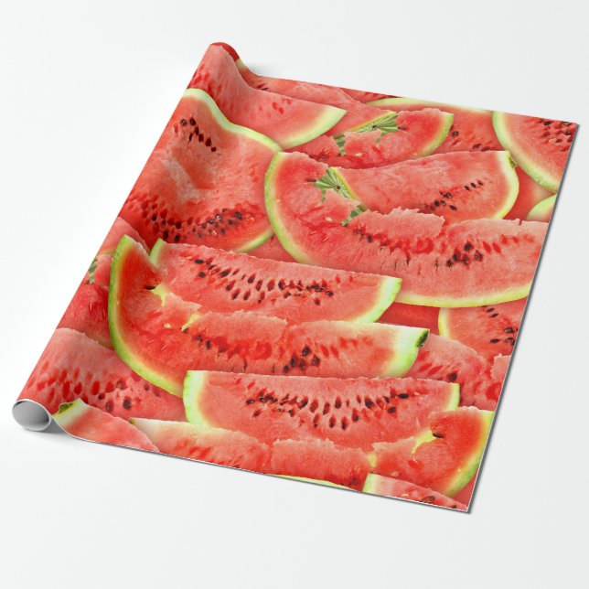 Papier Cadeau pastèque (Déroulé)