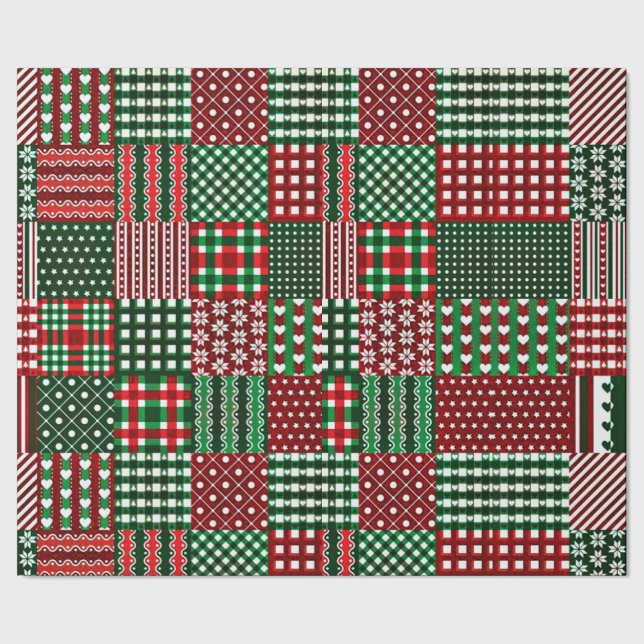 Papier Cadeau patchwork coloré (Couture)