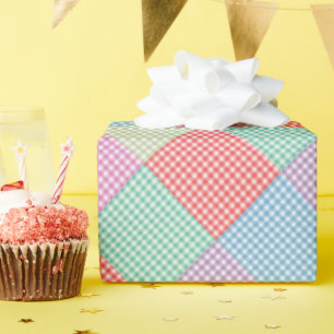 Papier Cadeau Patchwork En vichy