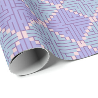 Papier Cadeau Patchwork Labyrinthe