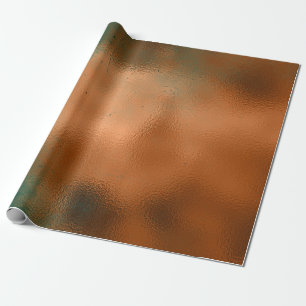 Papier Cadeau Patina Turquoise de rouille de cuivre Grungy métal