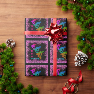 PAPIER CADEAU PATINAGE OLYMPIQUE 