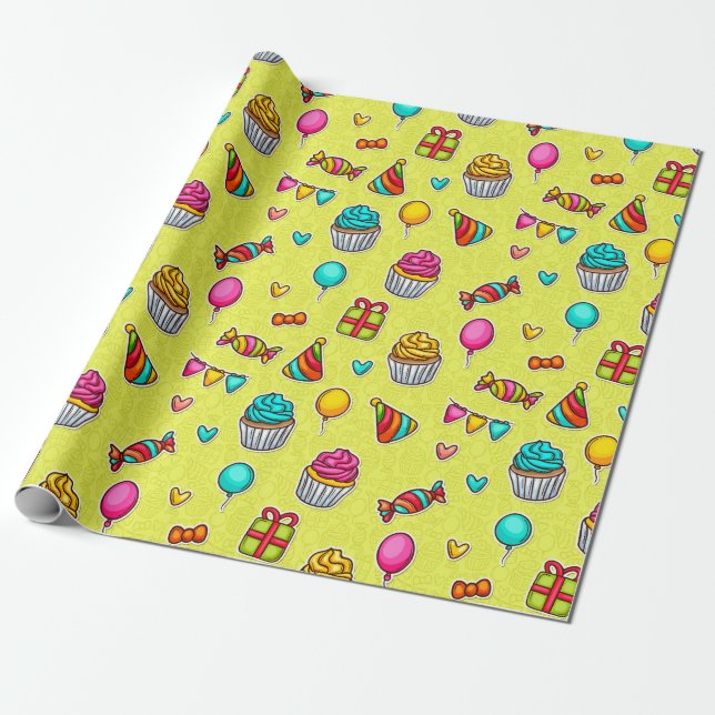Papier Cadeau Pâtisseries (Déroulé)