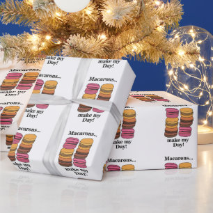 Papier Cadeau Pâtissier Macaron Sucré Anniversaire