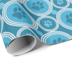 Papier Cadeau Patte-pour-Donnant l'enveloppe de cadeau (Teal)