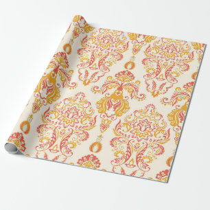 Papier Cadeau Patten vintage fleuri sans couture. Guerre baroque