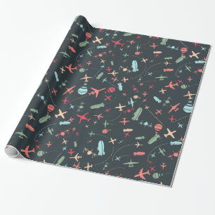 Papier Cadeau Patters de l'aviation