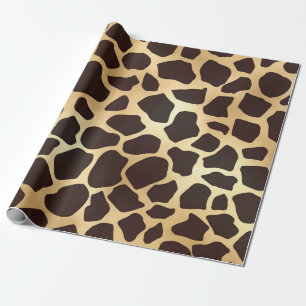 Papier Cadeau Patters d'Or Brown