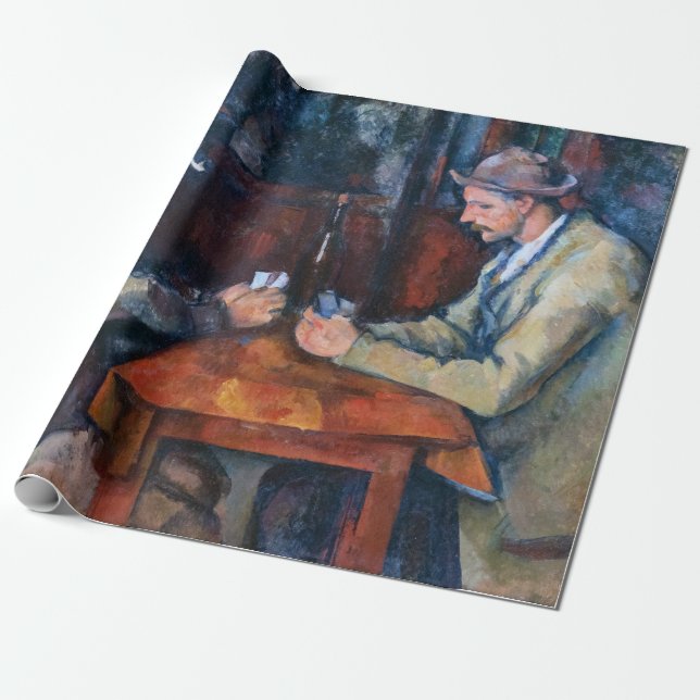 Papier Cadeau Paul Cezanne - Les Joueurs De Cartes (Déroulé)