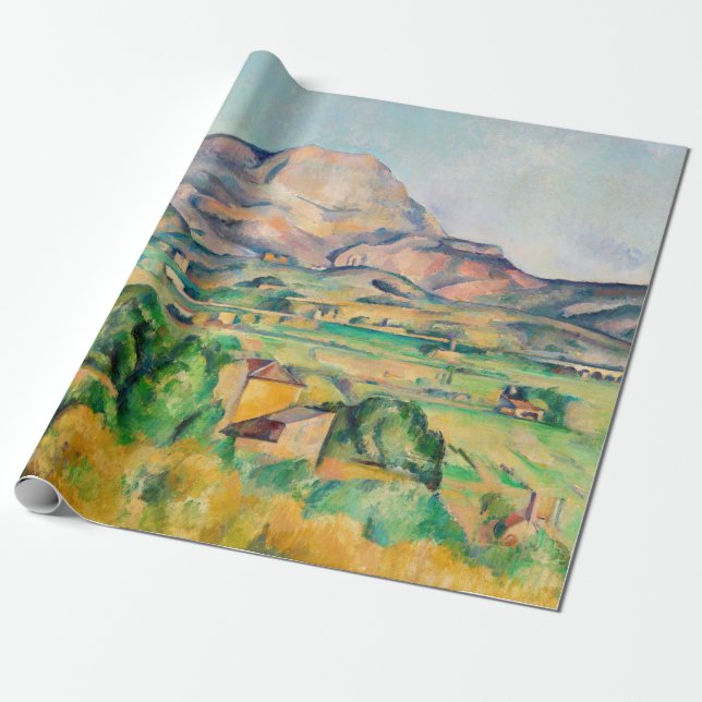 Papier Cadeau Paul Cezanne - Mont Sainte-Victoire (Déroulé)
