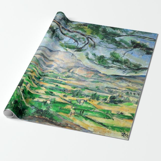 Papier Cadeau Paul Cézanne, Mont Sainte-Victoire, Courtald (Déroulé)