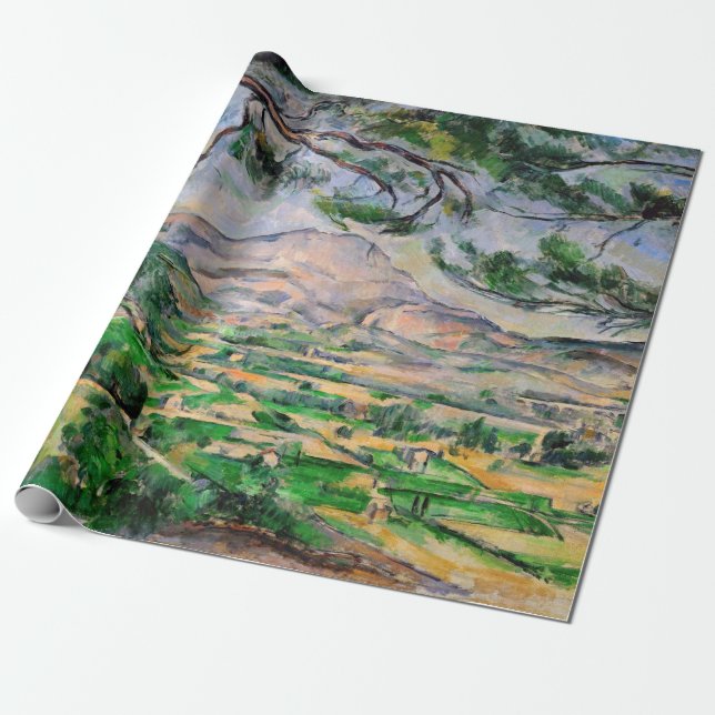 Papier Cadeau Paul Cezanne - Mont Sainte-Victoire et Grand Pin (Déroulé)