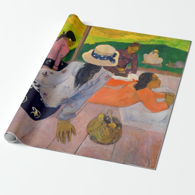 Papier Cadeau Paul Gauguin - La Siesta (Déroulé)