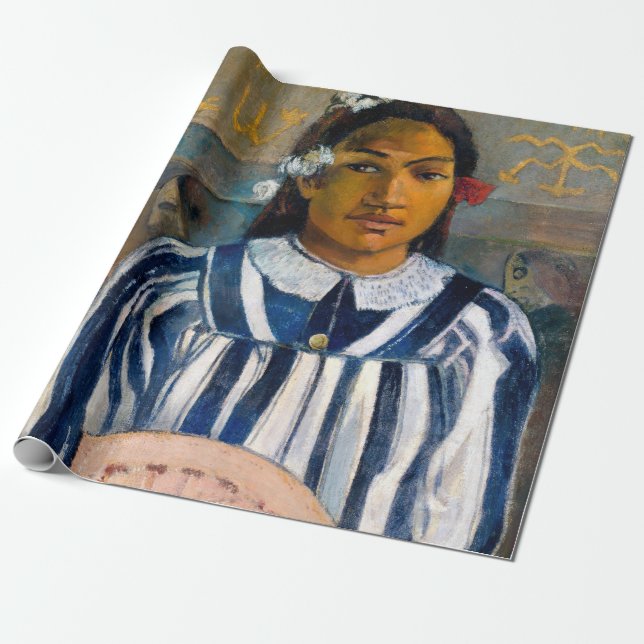 Papier Cadeau Paul Gauguin - Les ancêtres de Tehamana (Déroulé)