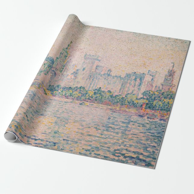 Papier Cadeau Paul Signac - Avignon, matin (Déroulé)