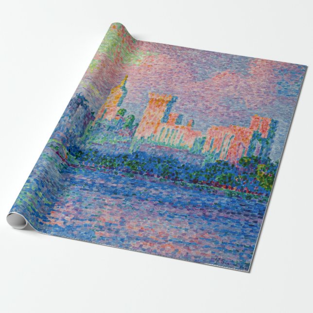 Papier Cadeau Paul Signac - Le Palais Pape, Avignon (Déroulé)