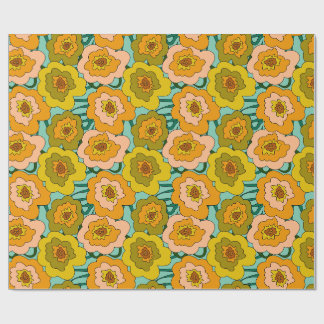 Papier cadeau Pavots Pastel