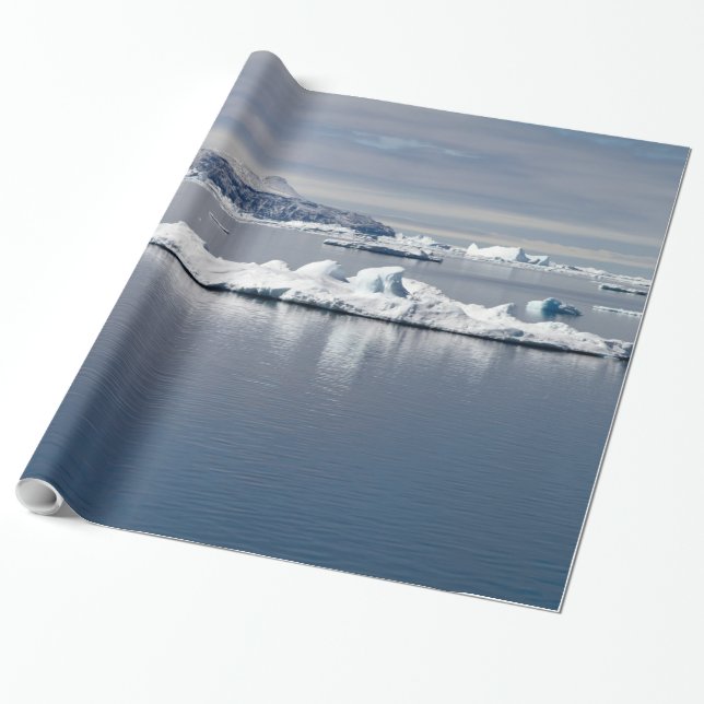 Papier Cadeau Paysage antarctique (Déroulé)