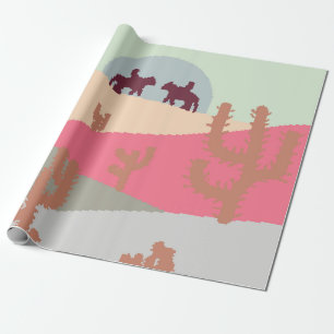Papier Cadeau Paysage de montagne pics au coucher du soleil sur